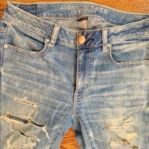 Distressed American Eagle Skinny Jeans